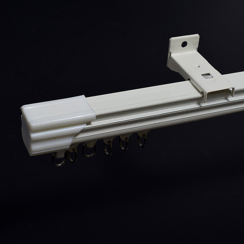 Curtain track Aluminum alloy silent top-mounted side-mounted wall-mounted silencer straight rail slide rail Guide rail accessories Curtain shelf