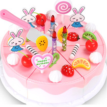 Childrens house birthday cake toys baby simulation kitchen package fruit Chile girl toy gift