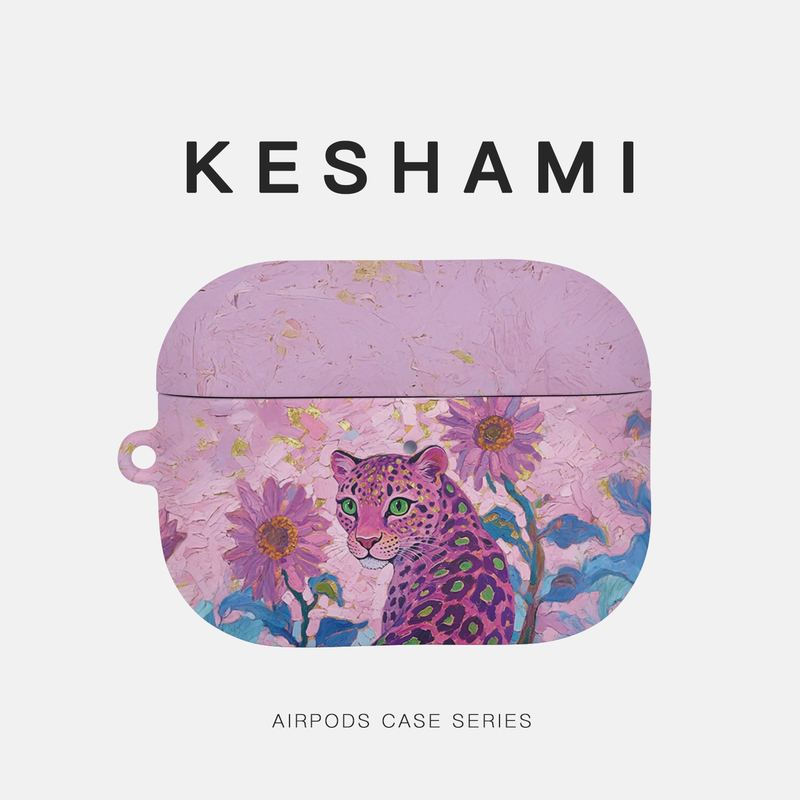 Keshami Is Suitable for Apple Airpods5/Pro3/Pro2/Airpods4 All-Inclusive Matte Earphone Case Protective Case Rose Pink Leopard Keshami Is Suitable for Apple Airpods5/Pro3/Pro2/Airpods4 All-Inclusive Matte Earphone Case Protective Case Rose Pink Leopard