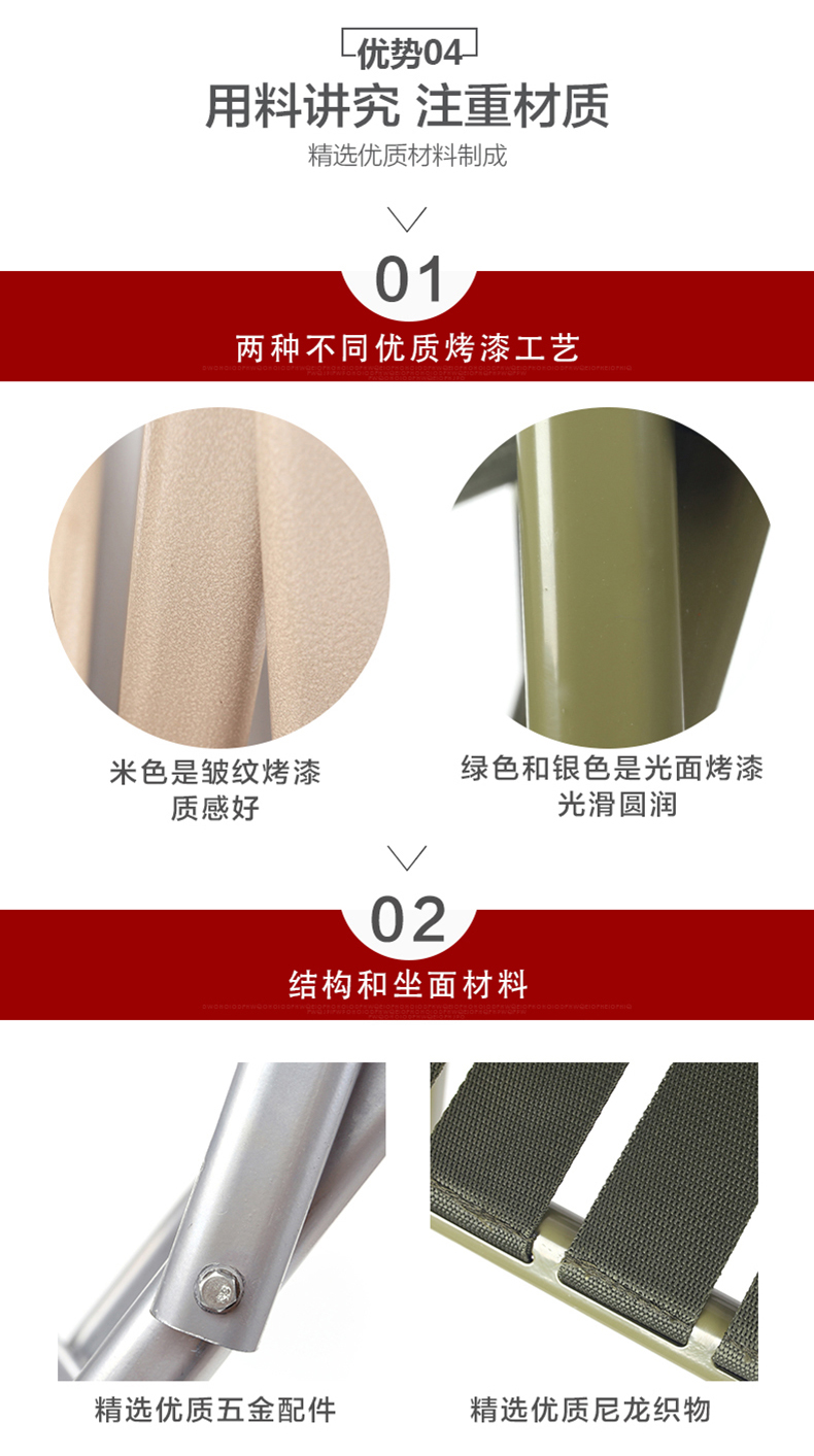 乌菲兹 合金折叠小板凳 高27cm 图6