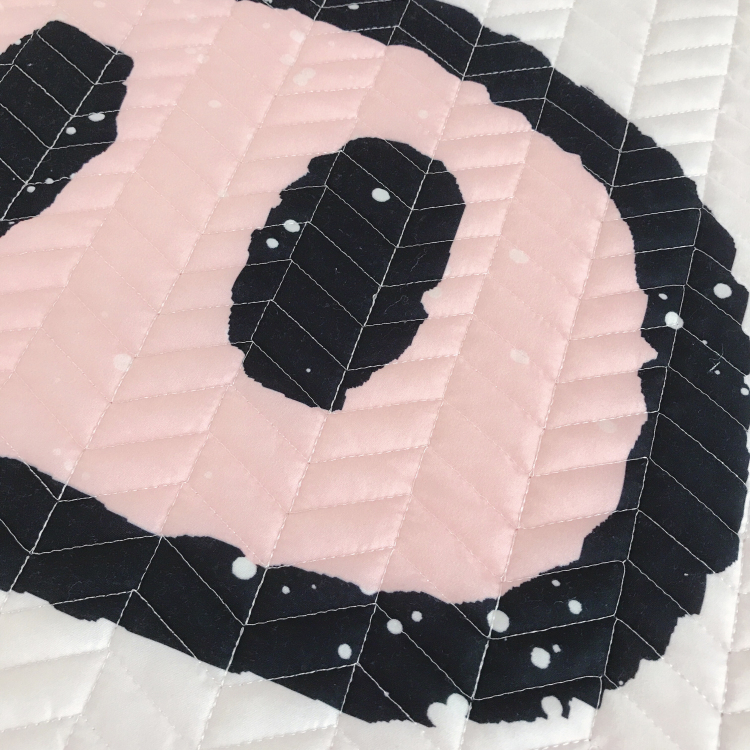 Cô gái hoạt hình bột lợn giường trải chiếu quilted quilted quilting quilt cover quilt cover bed ba mảnh thiết lập - Trải giường thảm nỉ trải giường
