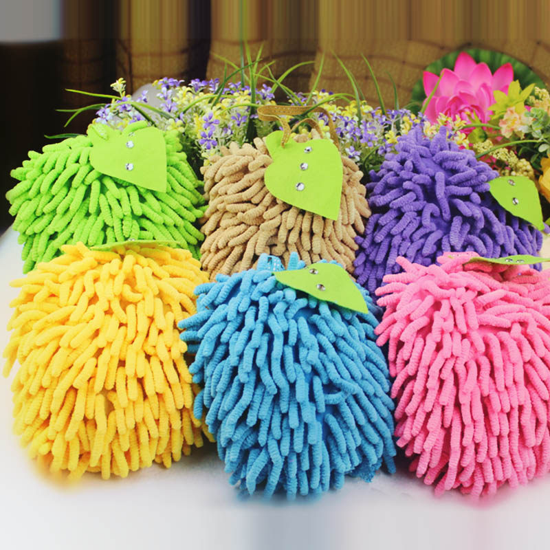 Type of hanging encryption round Syneille polished handball wipe handkerchief wipe caravan block cleaning towels super absorbent and not swoon