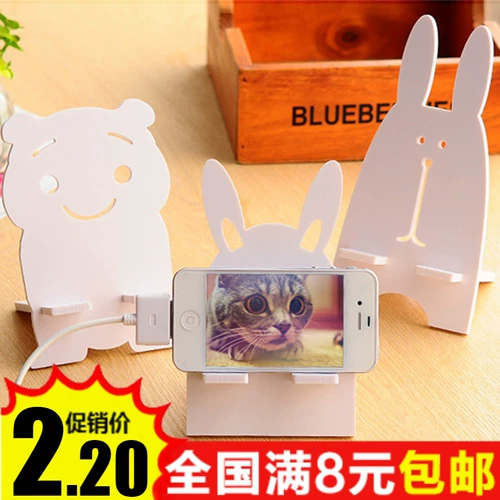 Деревянный мобильный телефон, мультяшный милый держатель для телефона