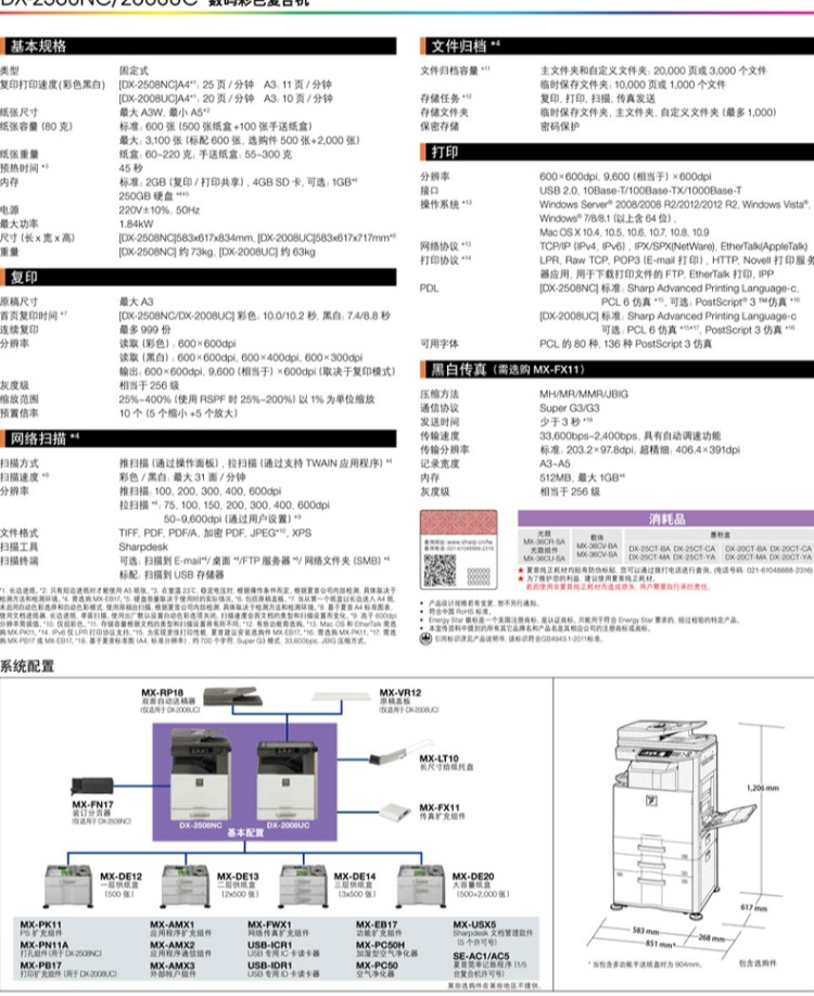 Máy in kỹ thuật số sắc nét A3 DX-2008UC máy in màu máy in A3