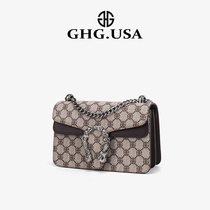 GHG light luxury brand big-name printing snakehead bag bacchus bag 2021 new fashion chain messenger bag