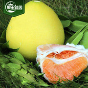 果王佳园福建平和黄心蜜柚2个约5斤