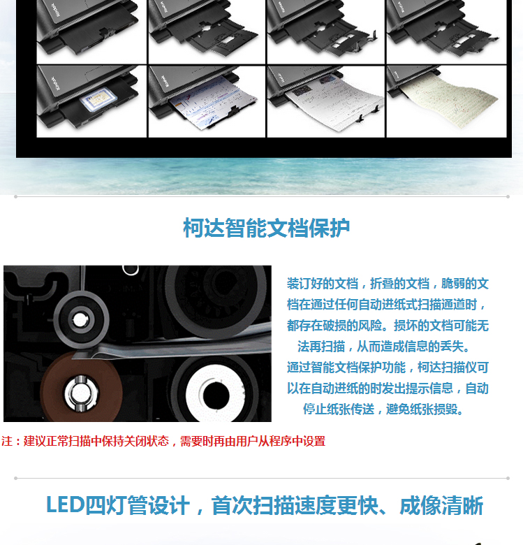 [SF] Máy quét giấy KUDA I2600 tốc độ cao tự động nạp giấy định dạng A4 văn phòng hai mặt 50 trang mỗi phút 100 khuôn mặt nhận dạng OCR nhận diện đa điểm cắt tự động - Máy quét máy scan epson v39