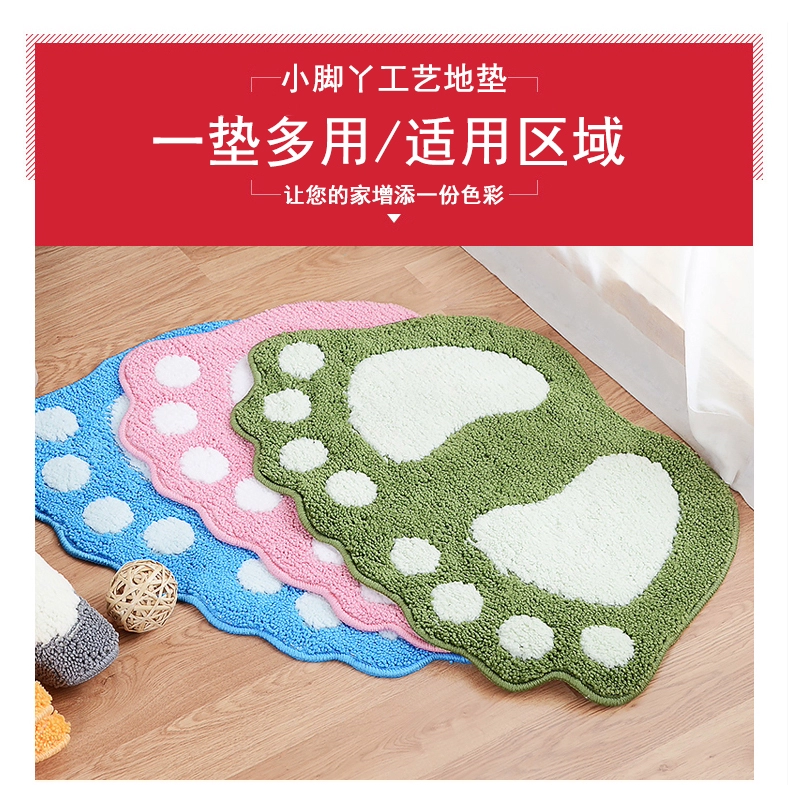 Phòng tắm chân to thấm thảm không trơn trượt thảm tắm phòng tắm phòng cửa sống thảm chùi chân mat phòng ngủ - Thảm sàn