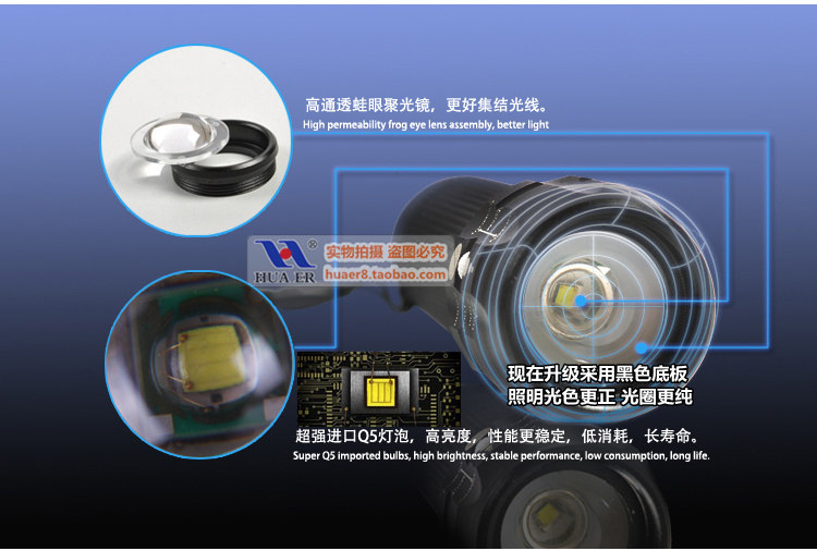 Eclairage pour vélo XP008 - phare - Ref 2399678 Image 3