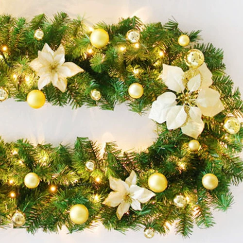 Рождественская виноградная лоза Декоративная светлая полоса освещение цветочное кольцо