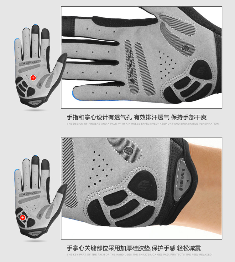 Gants pour vélo mixte DEROACE - Ref 2240287 Image 34