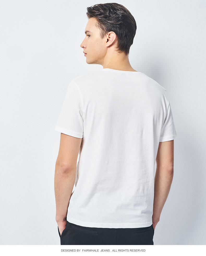 Mark Fairwhale 马克华菲 纯棉 蜜蜂刺绣 男式短袖T恤 天猫优惠券折后¥88包邮(¥138-50)2色可选