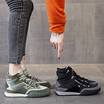 Tide card daddy shoes plus cotton shoes 2022 new autumn and winter casual soft sole sneakers high hexade shoes