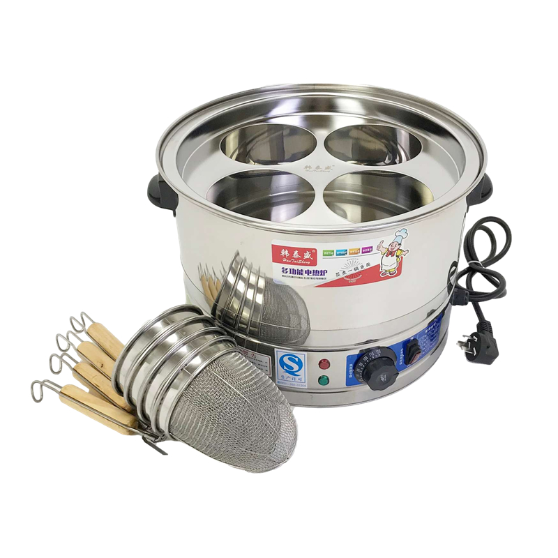 Commercial Electric Noodle Cooker Mala Tang Otto Four-hole Dumpling Pot Cooking Noodles Cooking Bucket Desktop Economy - Taobao