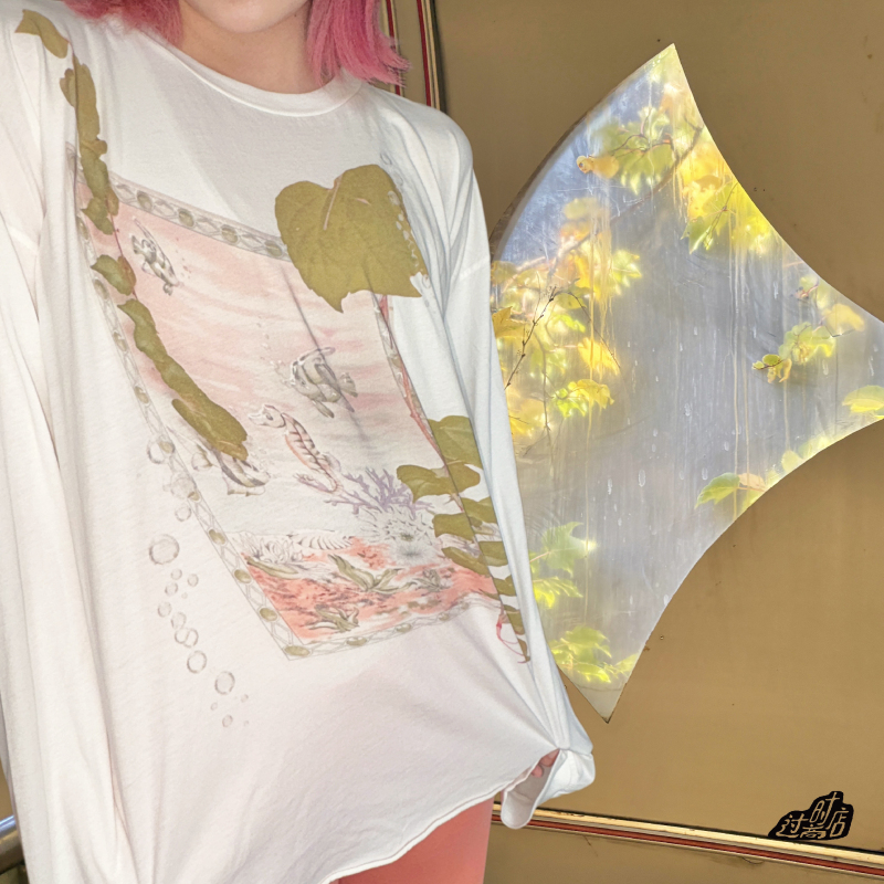 Outdated Store Park Tile Long-Sleeve T-Shirt with Free Shipping Outdated Store Park Tile Long-Sleeve T-Shirt with Free Shipping