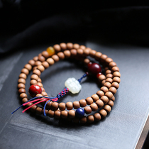 Admiration for India Laoshan sandalwood hand string female bracelet Mahogany original Buddha beads sandalwood rosary Chinese style black meat 0503