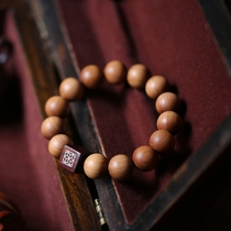 Fushun India Laoshan sandalwood original bracelet bracelet hand string mahogany sandalwood buddha beads female rosary black meat submersible 0496