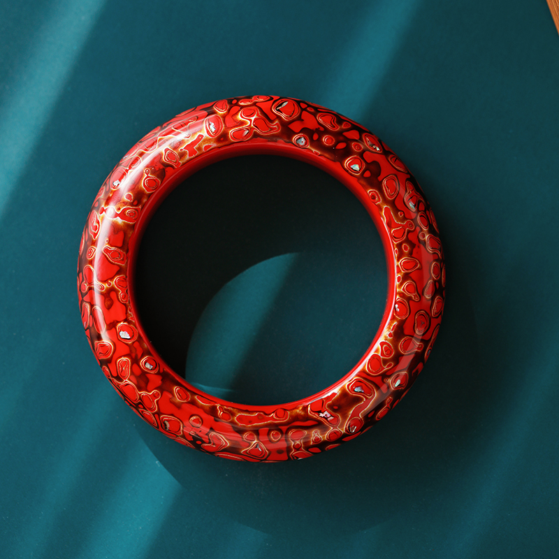 Great Lacquer Noble Princess Bracelet Sandalwood Bracelet Male Lady Custom Red Wooden Bracelet Send Girlfriend Birthday Gift 1163