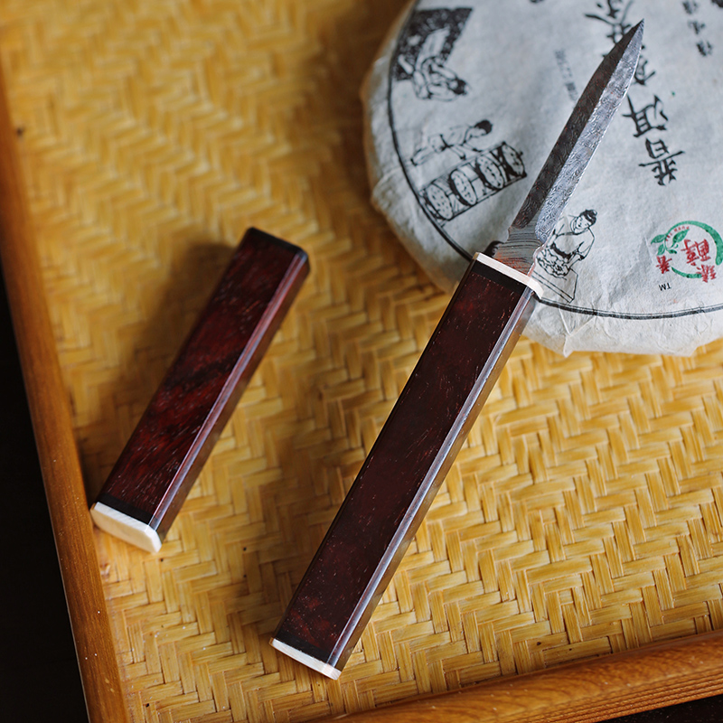 Tea knife India small leaf purple sandalwood tea cone tea tea set accessories red wood Puer tea pry open tea needle 1218