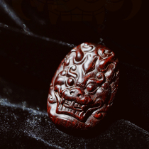 Pixiu Indian lobular rosewood pendant mahogany fortune transfer jewelry pendant for girlfriend gift necklace 0869