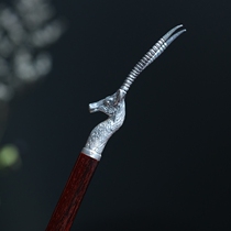 Antelope pure silver tea needle India small leaf purple sandalwood tea dab tea cone red wood Puer tea pry open tea machine 0535