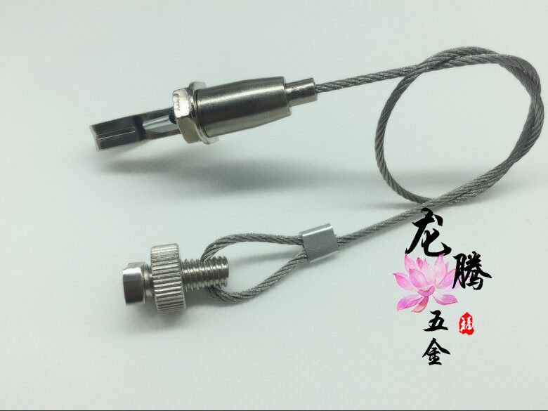 Special track for oil painting Hanging track pulley Hanging hook Hanging rope Hanging line Bolt flat head