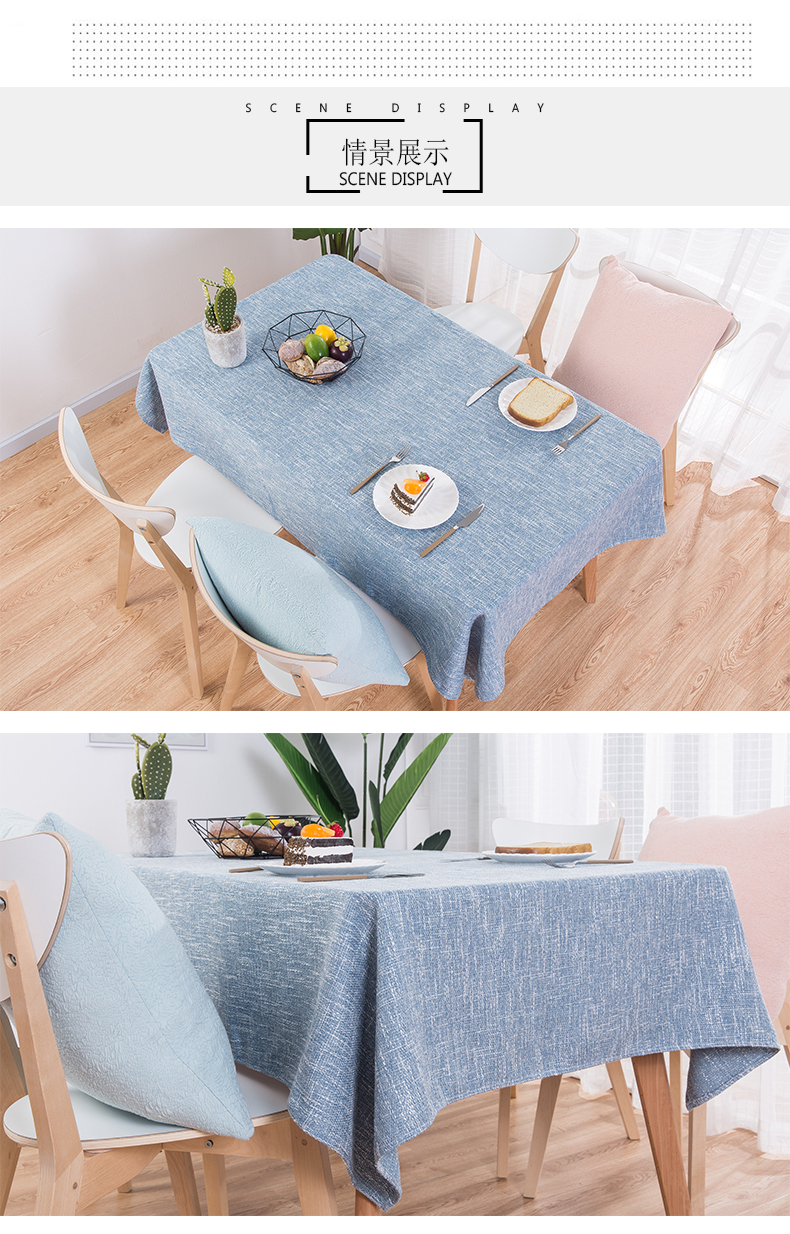 Bắc Âu cotton và lanh nhỏ tươi bàn vải hộ gia đình hình chữ nhật bàn cà phê khăn trải bàn vuông khăn trải bàn vải gió khăn trải bàn chống thấm nước