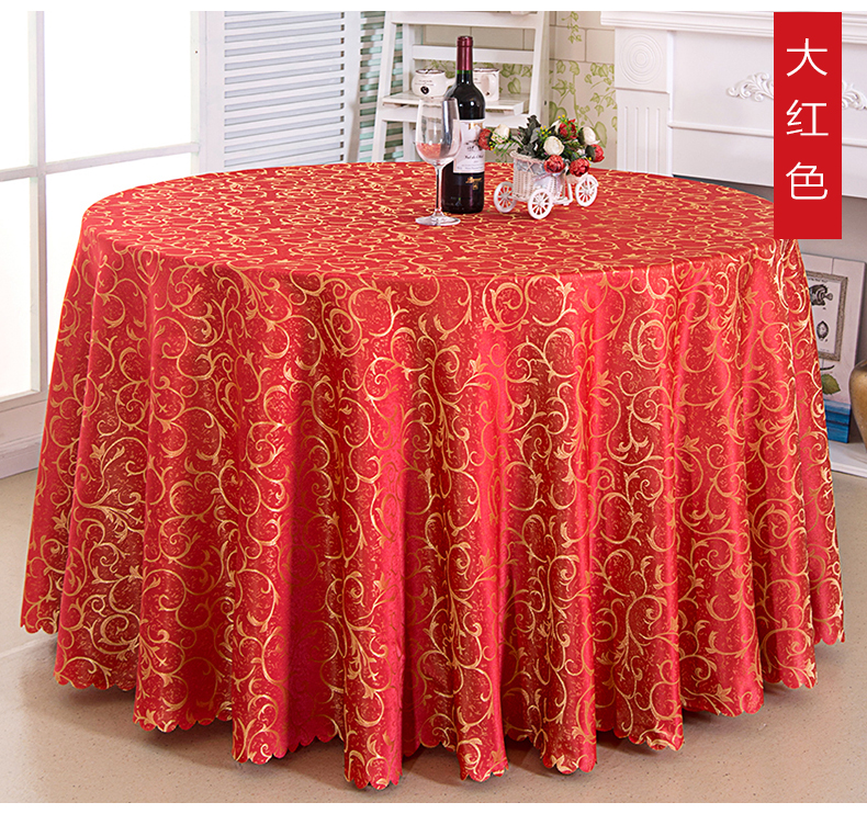 Khách sạn châu Âu khách sạn lớn bàn tròn khăn vải nhà hàng nhà đám cưới tiệc cưới tròn khăn trải bàn bán buôn khăn trải bàn trang trí