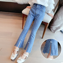 Girl Jeans Spring Autumn Dress 2022 Autumn Style 6 Long Pants Great Boy 7 Year Old Pupil Microhorn Pants 8 Children Pants