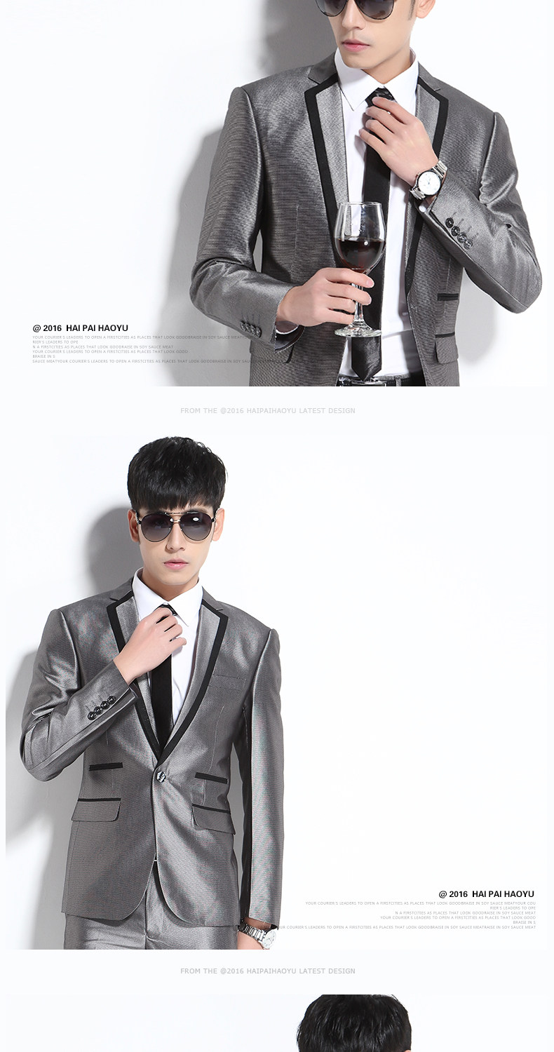 Costume homme HAIPAI HAOYU 100% Polyester pour printemps - Ref 1549835 Image 13