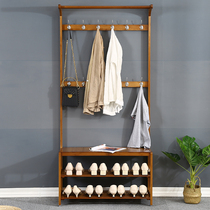 Changing shoes hangers clothes hanger integrated floor clothes hat rack small bedroom multifunctional home shoe rack clothes rack integrated doorway