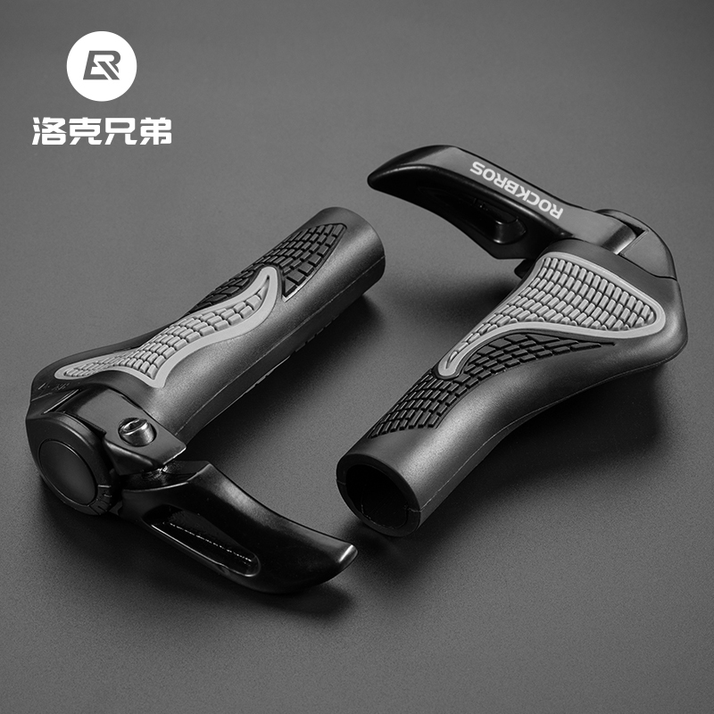 Rock Brothers Bicycle Handlebar Grips Mountain Bike Handlebar Grips Aluminum Alloy Bull Horn Handlebar Auxiliary Handlebar Cycling Accessories