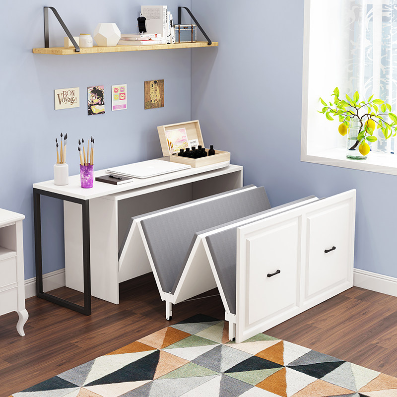 Lunchtime folding bed Afternoon Nap Theorist Bed home Book Room Computer Desk Invisible Bed Integrated Telescopic Bed small family Type