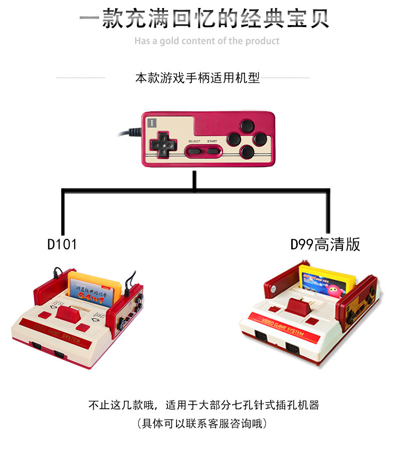 Bảng điều khiển trò chơi cầm tay Sup xử lý máy màu đỏ và trắng cho tay cầm Android D101 D99 D68 7 lỗ 9 lỗ - Người điều khiển trò chơi tay cầm logitech f710