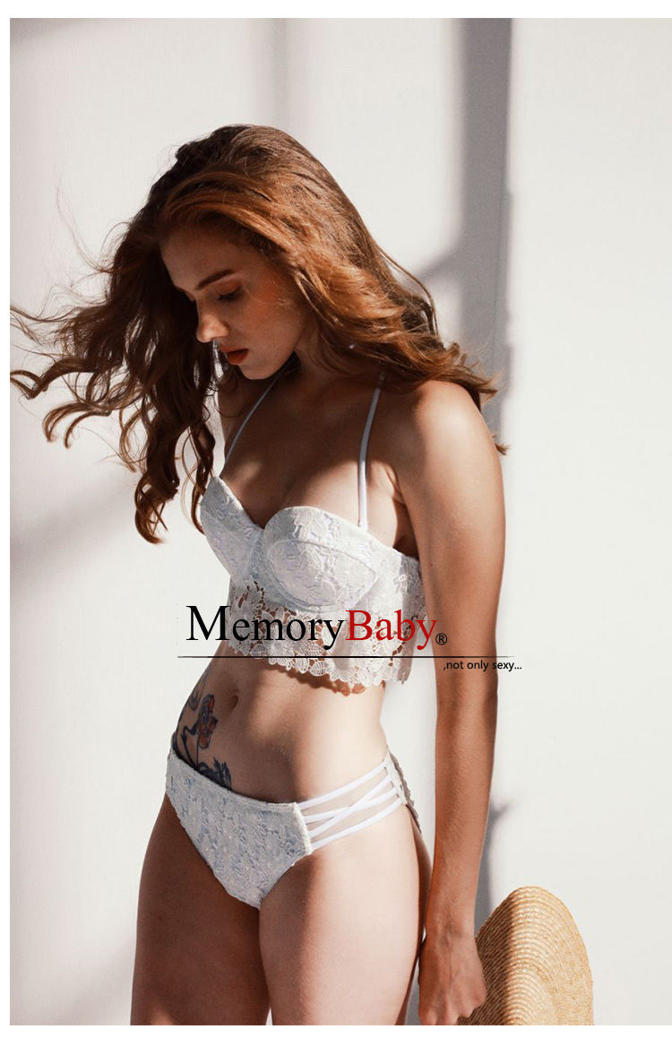 MEMORBABY2018 kỳ nghỉ mới đẹp và thanh lịch dây đeo vai ren gợi cảm tụ tập bikini chia áo tắm - Bộ đồ bơi hai mảnh đồ bơi 2 mảnh bé gái