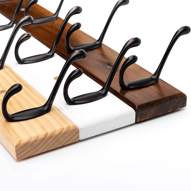 Hook wall hanging clothes hook wall free punch hanging hanger door behind solid wood bedroom