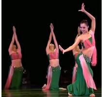 Shake-up Dai ethnic girl psychical dance with the same paragraph to serve girl peacock dance national performance suit