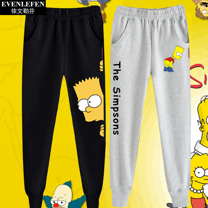 The Simpsons Casual Pants Men's Sports Trousers Slim-Fit Sweatpants Women's Youth Student Tapered Joggers