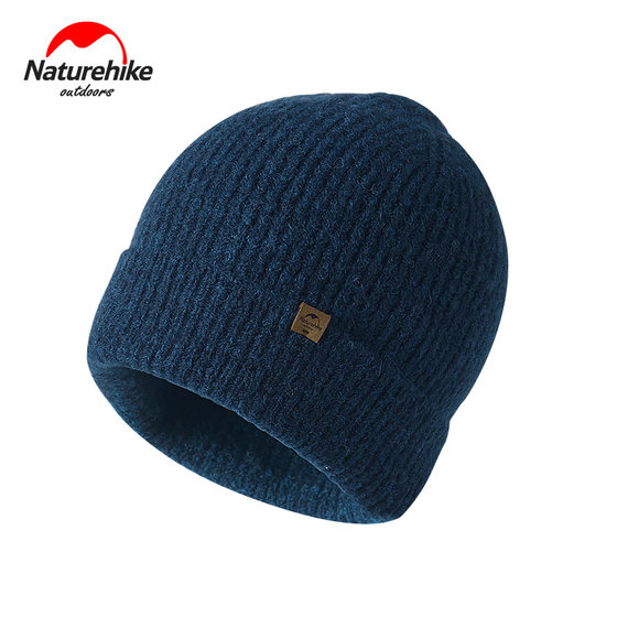 Naturehike winter warm woolen hat men's plus velvet outdoor sports hat women's running knitted hat