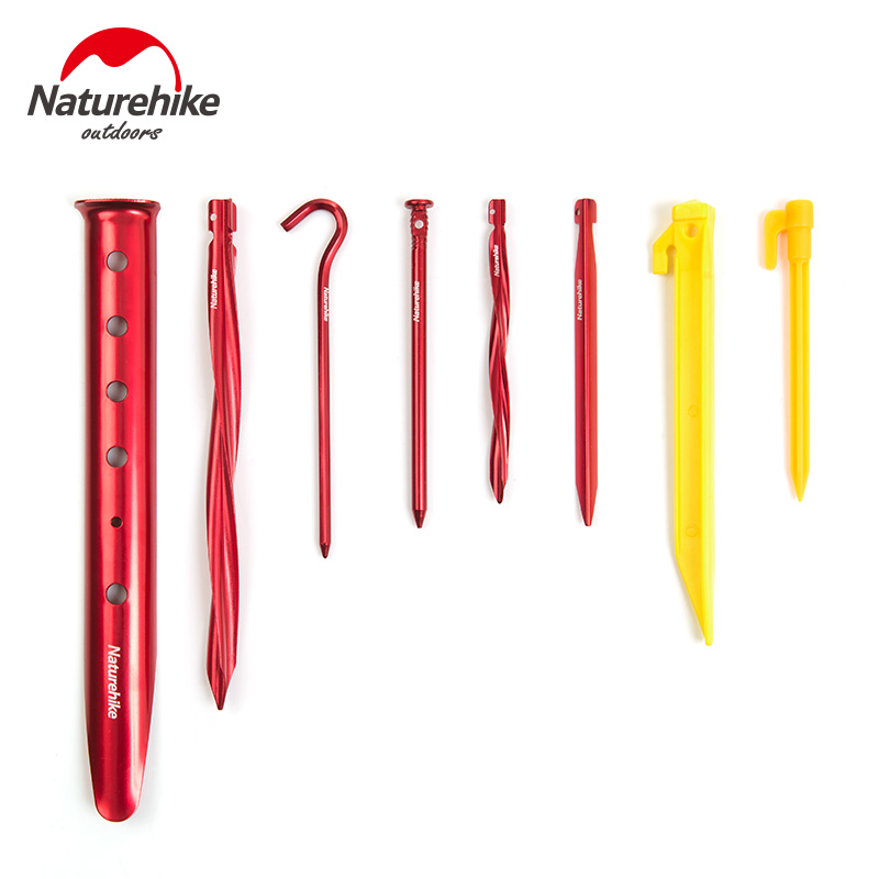 naturehike outdoor tent ground nail ultra-light 7001 aluminum alloy multi-model sky screen spiral ground ding
