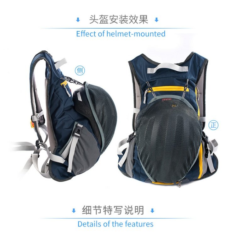 Túi di động thể thao ngoài trời NH di động có nắp lưới Các mẫu nam và nữ thoáng khí đi bộ ba lô đi bộ 15L balo đeo chéo