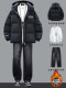 Down Jacket High Quality 2025 Winter Youth Fashion Design Trendy Warm Suit Boys White Duck Down Jacket