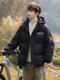 Down jacket men's 2025 new winter trendy brand loose youth junior high school and high school students thickened white duck down jacket
