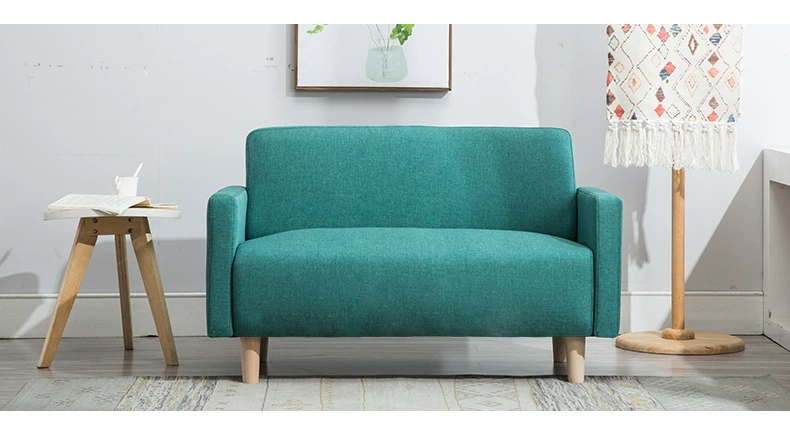 Đơn giản hai hai ba Bắc Âu Junior đúp ghế sofa vải đơn sofa phòng ngủ cửa hàng cho thuê căn hộ - Ghế sô pha