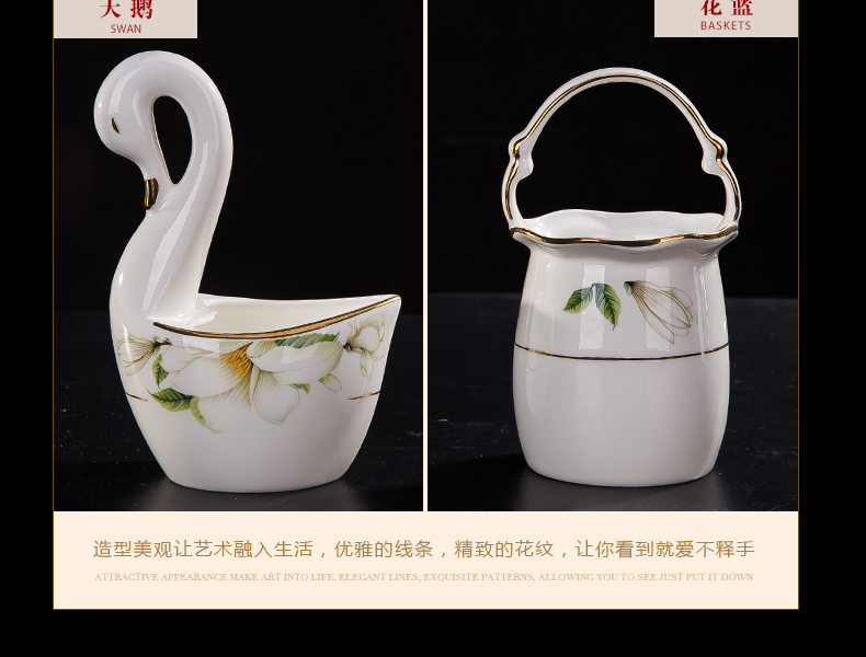 Jingdezhen ceramic tableware suit Chinese ceramic dishes suit household Japanese bowl dish Korean chopsticks combination