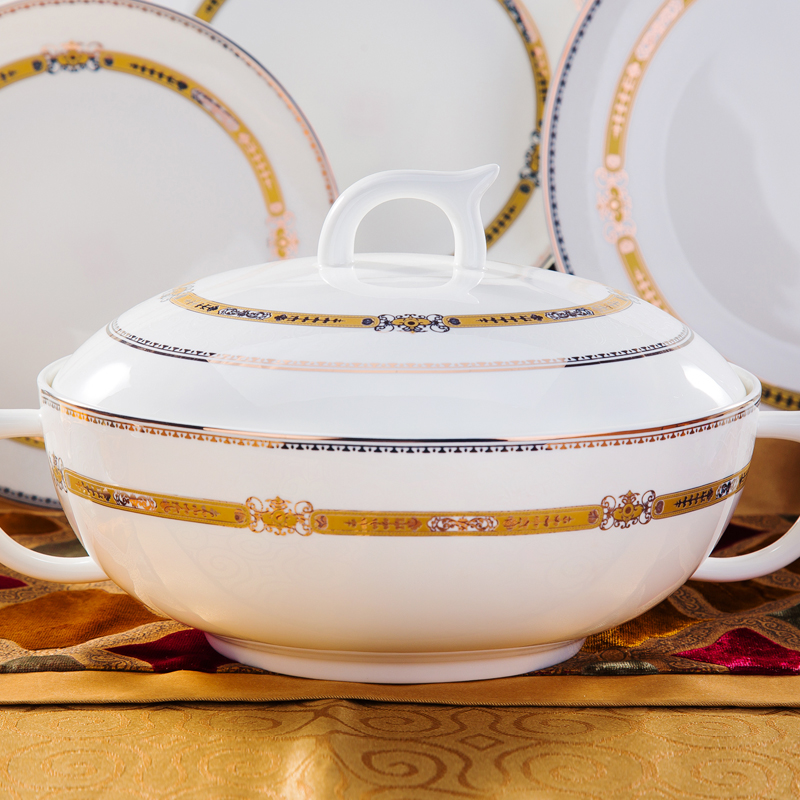 Jingdezhen dishes home ipads porcelain tableware suit dishes chopsticks Korean ceramics creative use housewarming gift