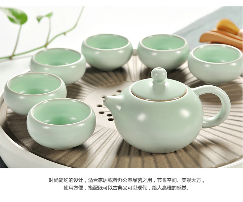 Household your up porcelain god kung fu tea set ceramic dry tea cups dish suits for Japanese contracted small tea sets tea sea