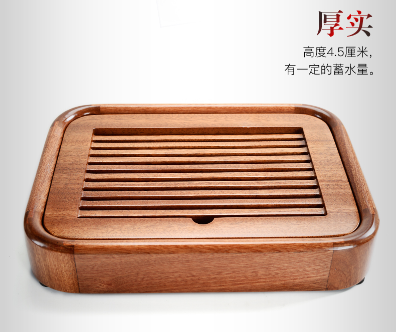 Porcelain sand Billy solid wood small mini tea tray was god contracted household water type tea sea kung fu tea tea tea