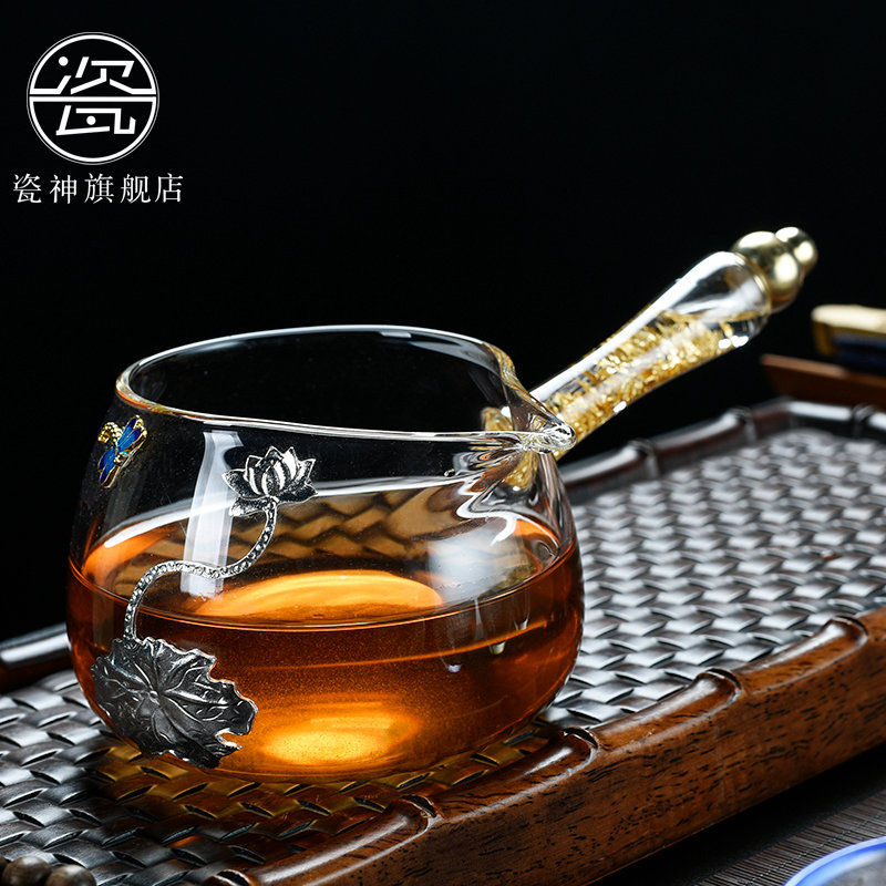 The porcelain god coppering. As The silver side of The glass fair keller heat more transparent points of tea ware tea sea kung fu tea accessories