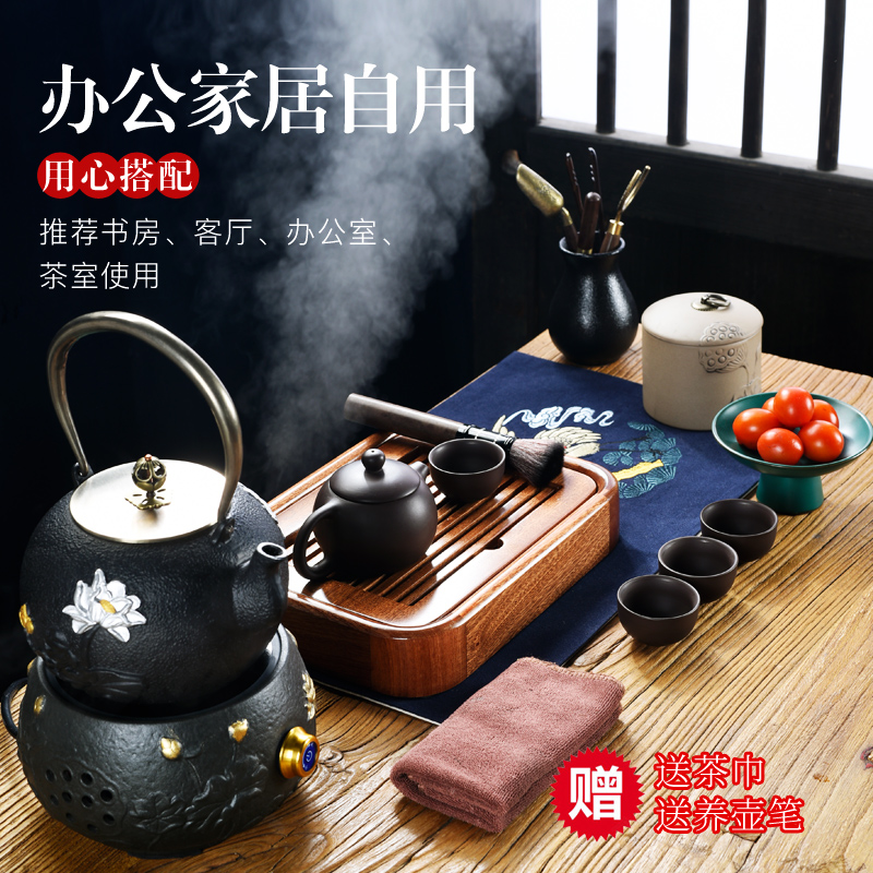 Porcelain sand Billy solid wood small mini tea tray was god contracted household water type tea sea kung fu tea tea tea